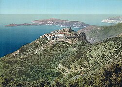 Èze et la baie de Saint-Jean dans les années 1890.