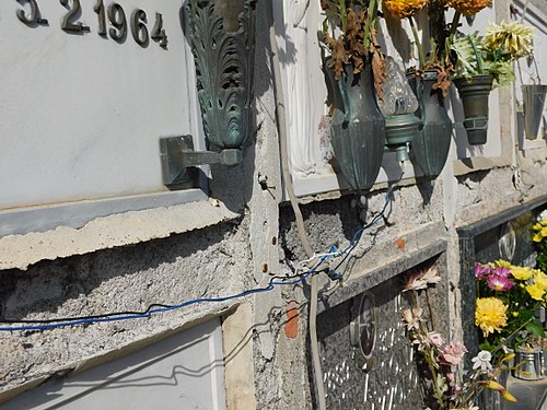 Gesehen auf dem Friedhof in Taormina Sizilien