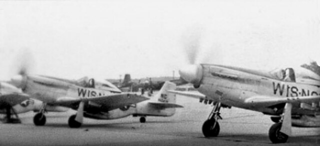 F-51 Mustangs of the Wisconsin Air National Guard, circa 1950