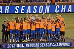 Thumbnail for File:FC Cincinnati with 2018 USL regular season trophy.jpg