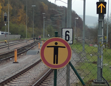 Fahrtstellungsmelder im Bahnhof Waldshut