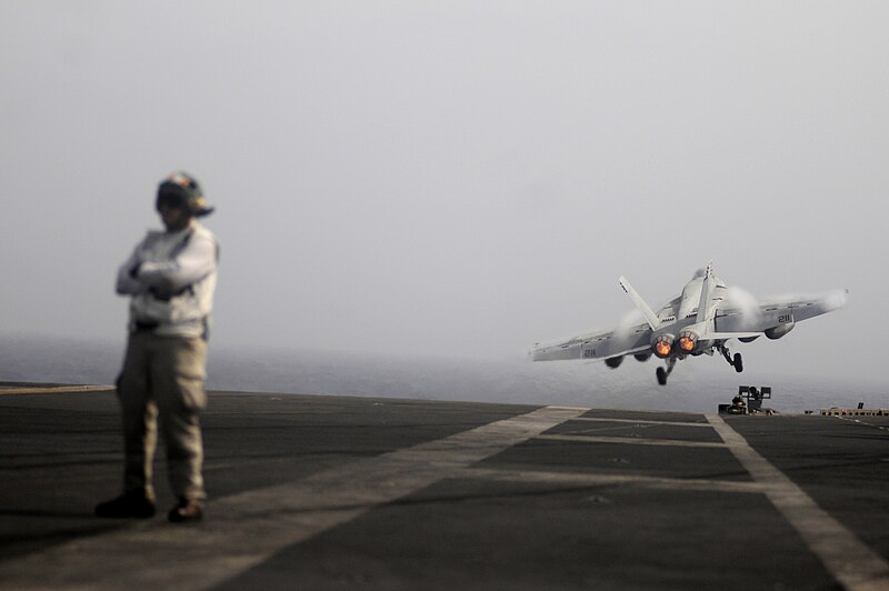 File:Flickr - Official U.S. Navy Imagery - A jet launches from the flight deck. (2).jpg