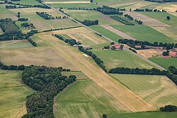 Borghorst-Füchten airfield photographed from the southern glider airfield circuit