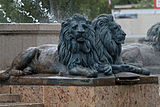 Escultura de leões