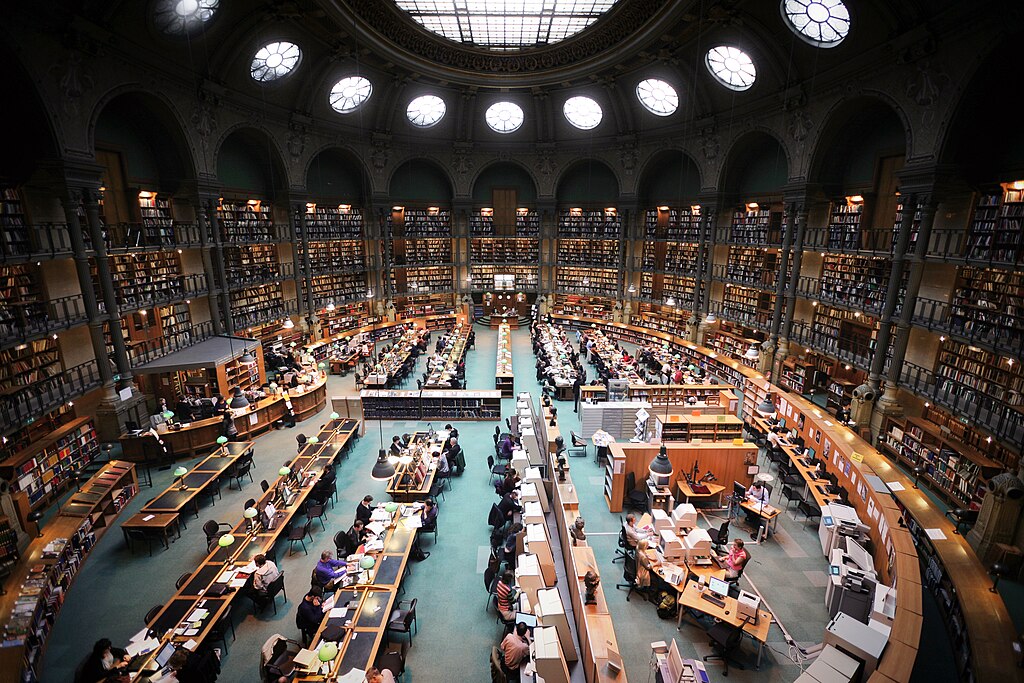 France, Paris, Bibliothèque nationale de France, site Richelieu, salle ovale