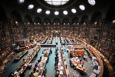 Salle Ovale, site Richelieu, Bibliothèque nationale de France