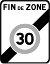 Frankrijk verkeersbord B51 (30) .svg