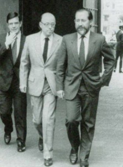 Joaquín Lavín, Jaime Guzmán and Jovino Novoa. c. 1990.