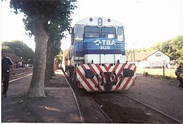 Locomotiva GAIA, sulle linee suburbane di TBA, dopo la privatizzazione della rete.