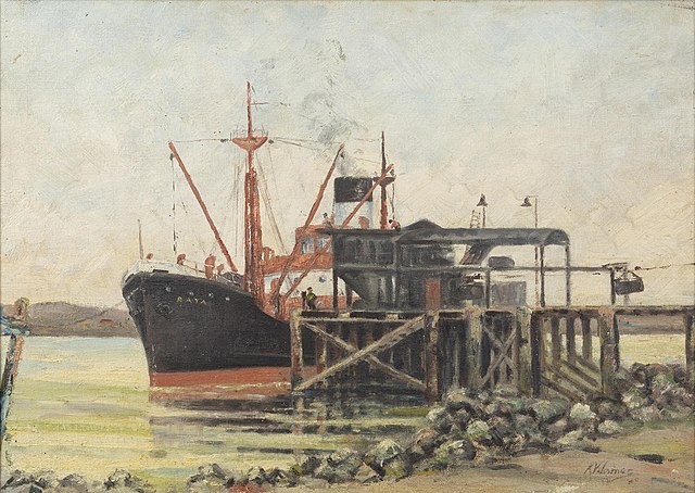 George Sherriff – Rata Ship on the Whanganui River – Sarjeant Gallery