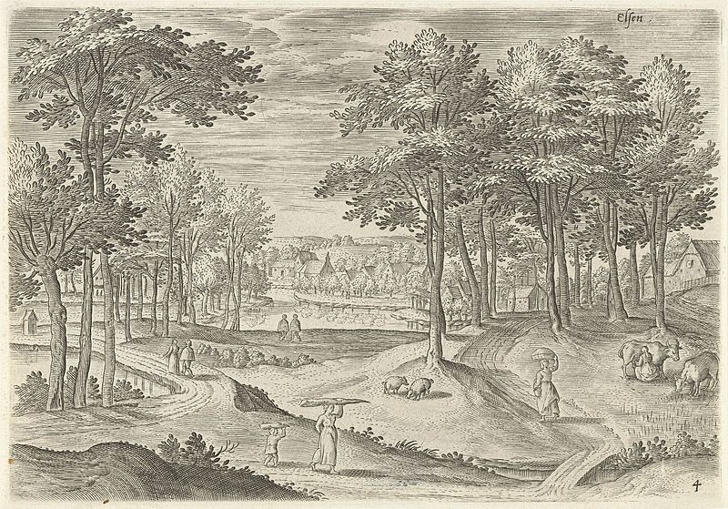 File:Gezicht op Elsene, Hans Collaert (I), naar Hans Bol, Jacob Grimmer, 1530 - 1580.jpg
