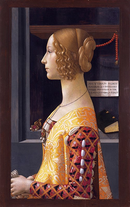 Portrait of Giovanna Tornabuoni by Domenico Ghirlandaio, 1489–90
