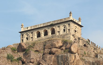 The Balahisar Baradari atop the Golconda Fort