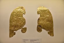 Gold Foil Horse Head Armor Ornament in the Shape of Owl.jpg