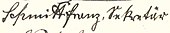 signature de Franz Schmitt (homme politique, 1862)