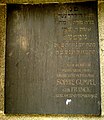 Grabmal für Hermann Gumpel Grabtafel Frau und Mutter Sophie geborene Franck gestorben 27. September 1907.jpg