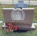 Thumbnail for File:Grave of Charles Nicoletti (1916–1977) at Mount Carmel Cemetery, Hillside, IL.jpg