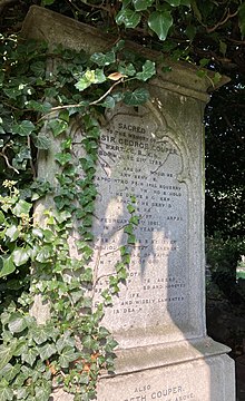 Grave of the first baronet Couper in Kensal Green Cemetery Grave of the first baronet Couper in Kensal Green Cemetery.jpg