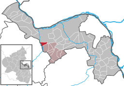 Läget för Grolsheim i Landkreis Mainz-Bingen