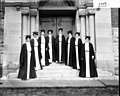 Group of women in cap and gown at Western College on Tree Day 1903 (3191801017).jpg