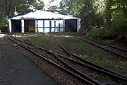 Heutiges Depot in der Nähe des Irrgartens