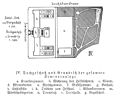 Grundriss des Dachgeschosses und Grundriss der gesamten Seminaranlage um 1897 (u. a. Krankenzimmer, Schlafsäle, Betsaal und Kegelschub)