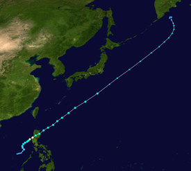Map plotting the track and the intensity of the storm, according to the Saffir-Simpson scale Halong 2008 track.png