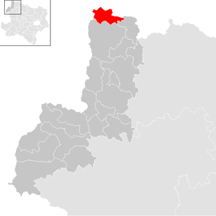 Lage der Gemeinde Haugschlag im Bezirk Gmünd (anklickbare Karte)