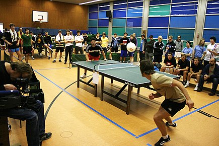 Two Headis players at a final of a tournament in Gottingen, Germany Headis tournament.jpg