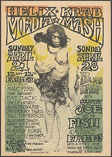 The April 11, 1968 issue of the Helix advertises two events under the joint name "Media Mash". On the left is a concert at Seattle's Eagles Auditorium. On the right, the piano drop in Duvall. Helix, v.3, no.5, Apr. 11, 1968 - DPLA - 40ca53f6c2fdc9c45fabf82dd272d002 (page 1).jpg