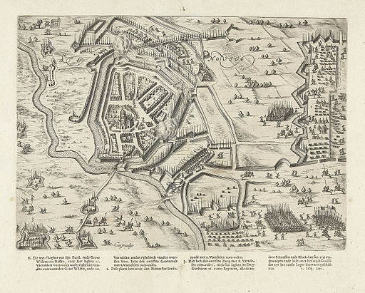 Het beleg van Steenwijk in 1592 door Prins Maurits - The siege of Steenwijk in 1592 by Prince Maurice (Bartholomeus Willemsz. Dolendo)