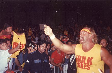 Fan photo of Hogan making his way to the ring at the El Paso Convention Center on March 7, 1989, for a Superstars of Wrestling televised event