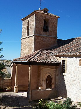 Iglesia de San Andrés's porch and church bell.jpg