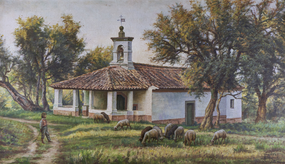 Igreja de Repeses (1925), pintura de José de Almeida e Silva