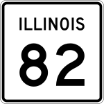 Straßenschild der Illinois State Route 82