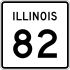 Marcador de la ruta 82 de Illinois