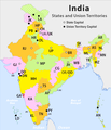 Map with RTO state codes