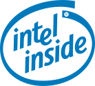 The "Intel Inside" logo used from 1991 to 2006