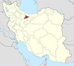 Alborz läge i Iran