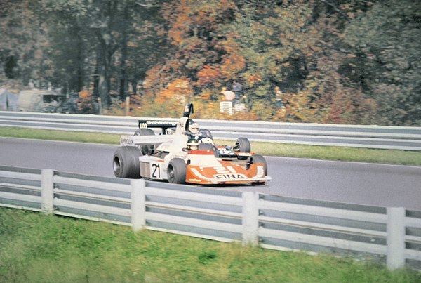 Jacques Laffite driving for Williams in Watkins Glen