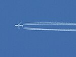 Jet with four contrails.jpg