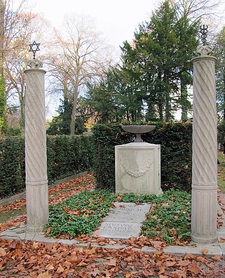 Ehrlich's grave in the Jewish cemetery on Rat-Beil-Straße in Frankfurt am Main