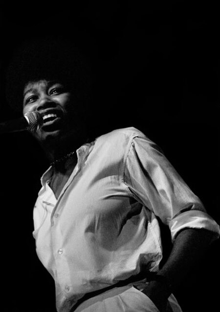 Armatrading in concert at the National Stadium, Dublin, early 1980s