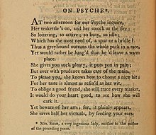 Jonathan Swift On Psyche 1733