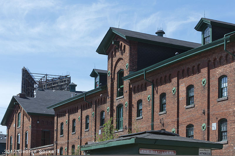 File:June 2012 Distillery District Historic Industrial Roof Gables (7418029678).jpg
