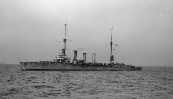 One of the Königsberg-class cruisers en route to Scapa Flow