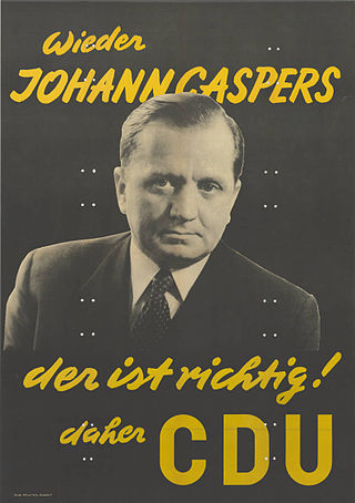 <span class="mw-page-title-main">Johannes Caspers</span> German politician (1910–1986)