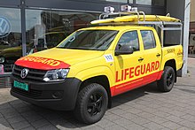 KNRM Lifeguard Schiermonnikoog Volkswagen Amarok pick-up truck. KNRM Lifeguard Schiermonnikoog Volkswagen Amarok.jpg