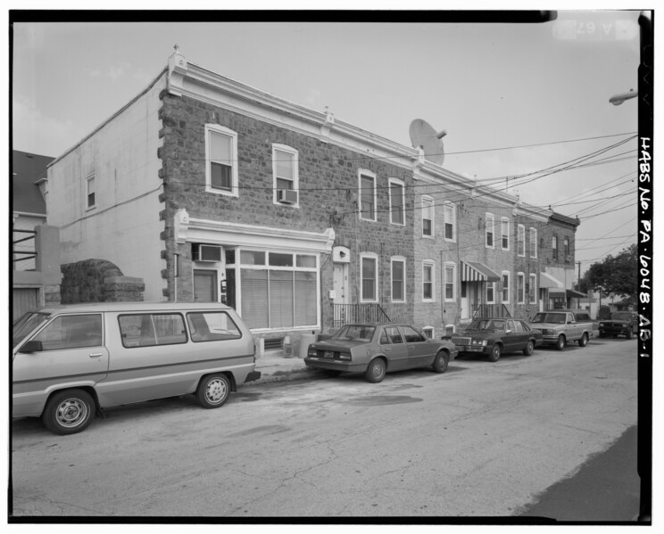 File:Keasbey and Mattison Company, Attached Row House, 5-15 South Chestnut Street, Ambler, Montgomery County, PA HABS PA,46-AMB,10AB-1.tif