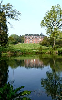 Keele Hall building in Staffordshire, England